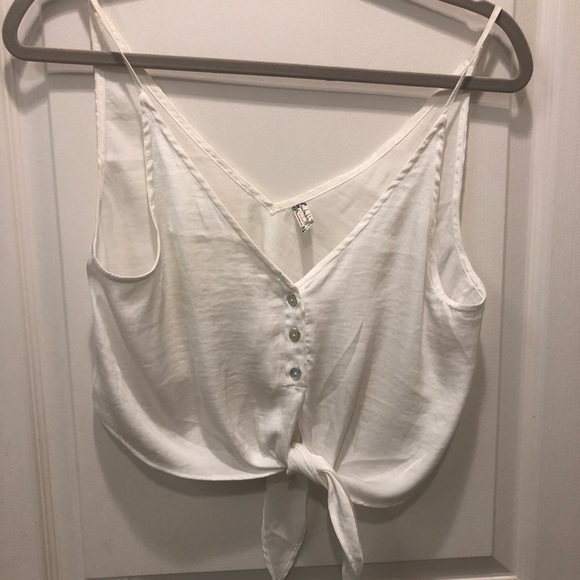 Free people silky tie front cami - Picture 3 of 3